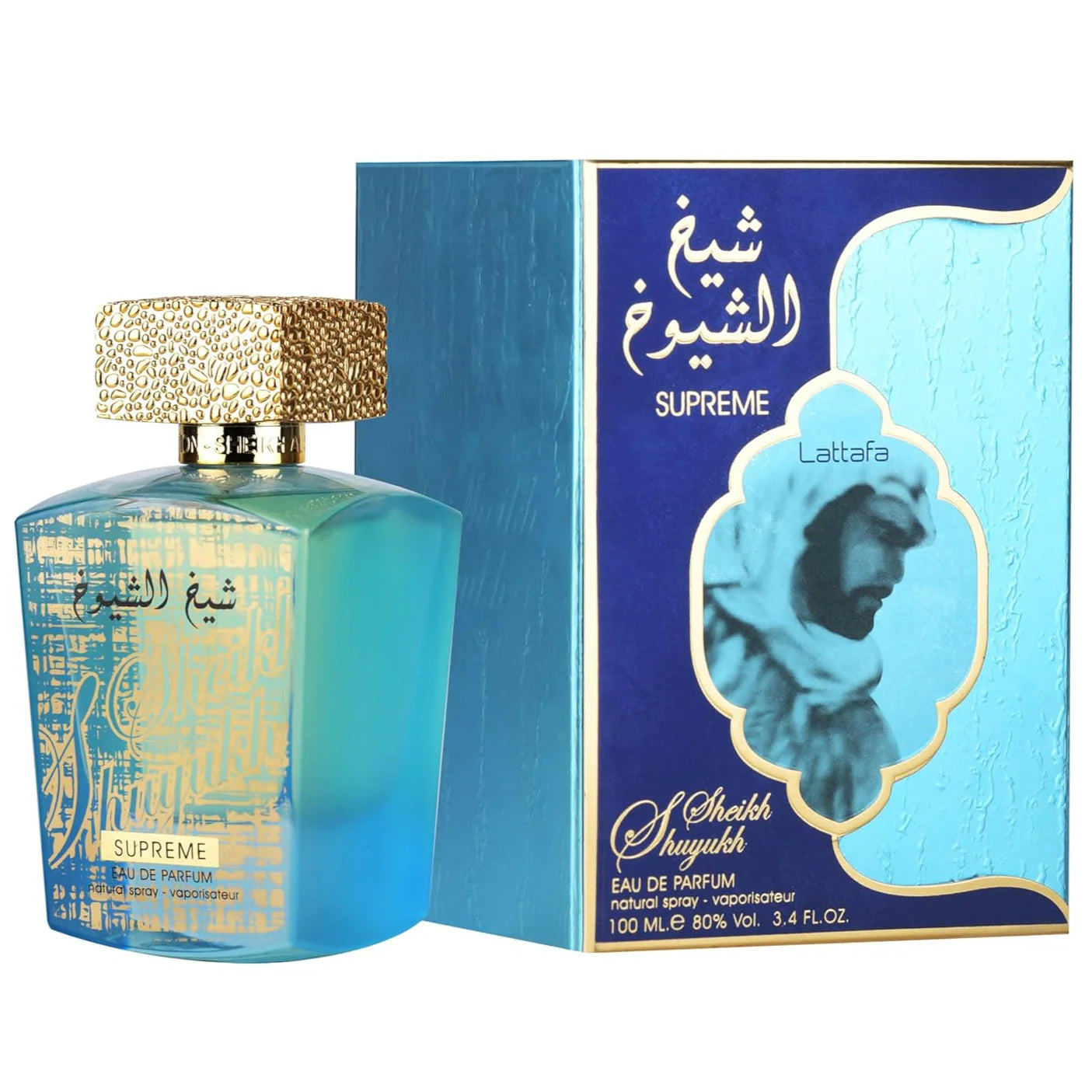 Lattafa Sheikh Al Shuyukh Supreme Eau de Parfum 100ml | Spicy Amber & Gourmand Unisex Fragrance