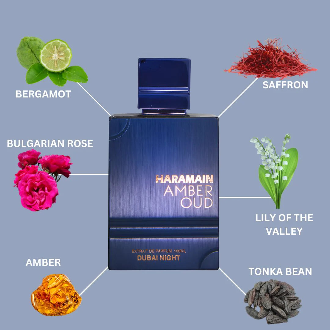 Al Haramain Amber Oud Dubai Night Extrait de Parfum 3.4 oz (100ml) | for Unisex