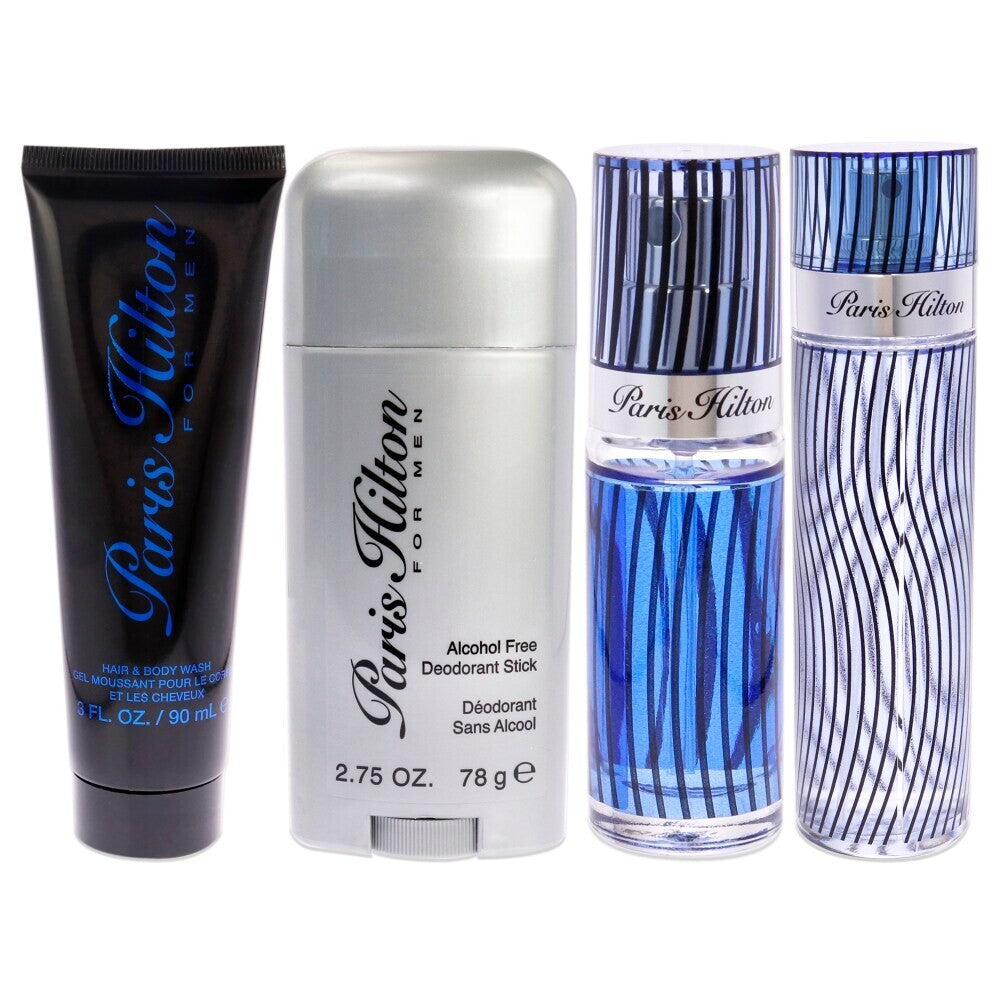 Paris Hilton by Paris Hilton Men's Gift Set -- 3.4 oz Eau De Toilette Spray + 3