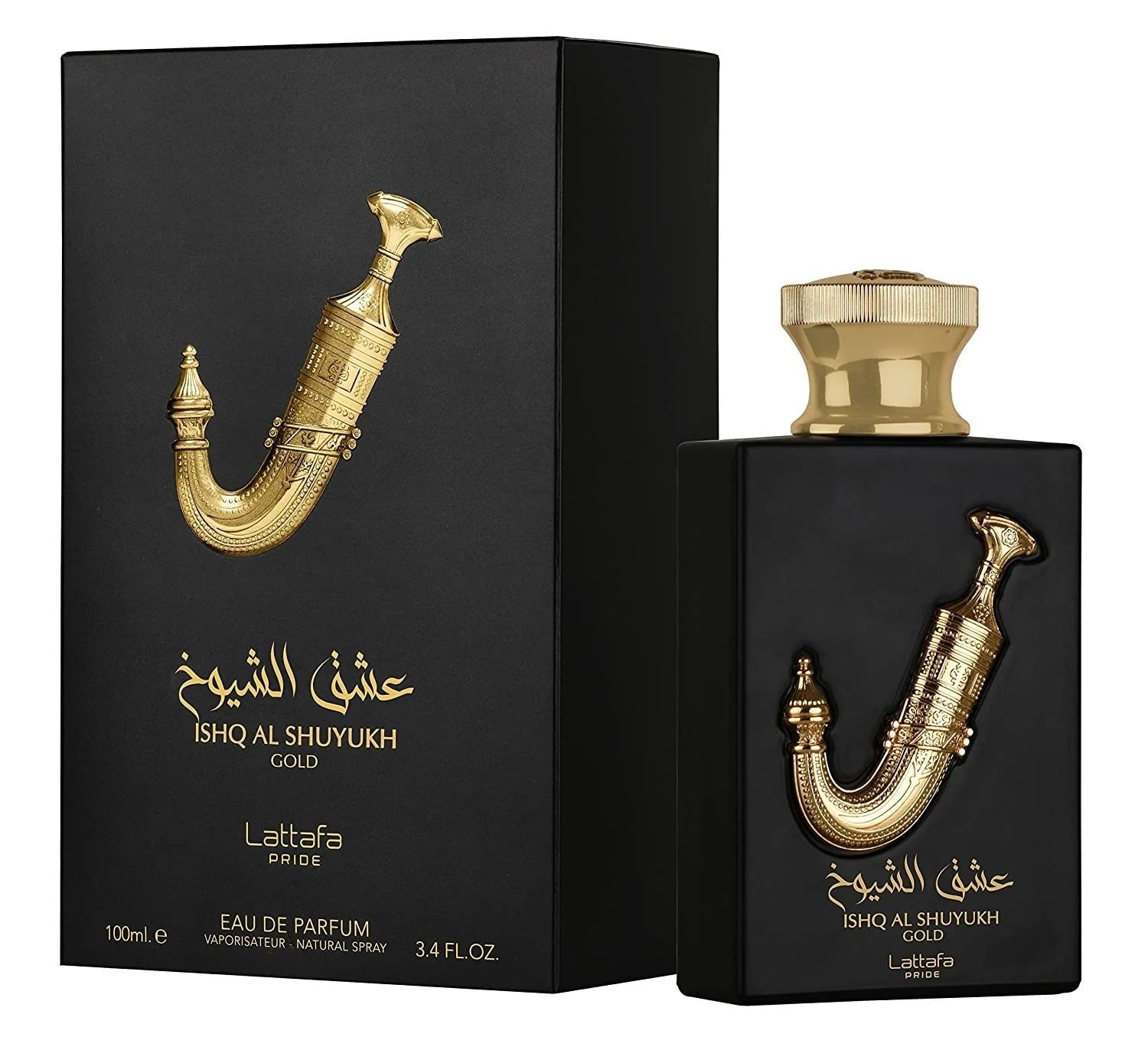 Ishq Al Shuyukh Gold EDP - 100mL (3.4 oz) by Lattafa Pride