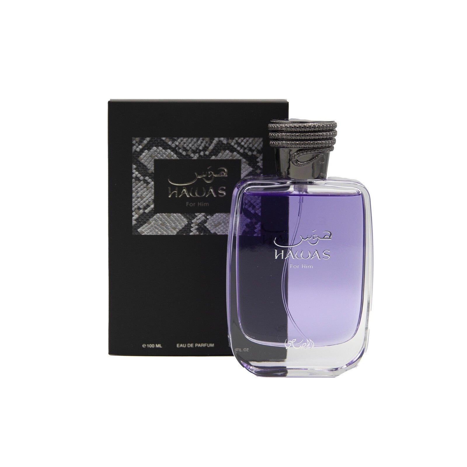 Rasasi Hawas Eau de Parfum 3.4 oz (100ml) | Original • Ice • Black | for Men