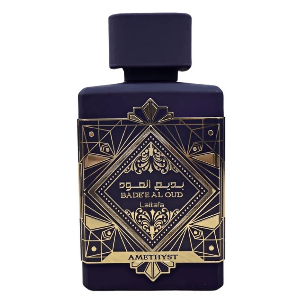 Lattafa Bade'e Al Oud Amethyst for Unisex Eau de Parfum Spray, 3.4 Ounce / 100