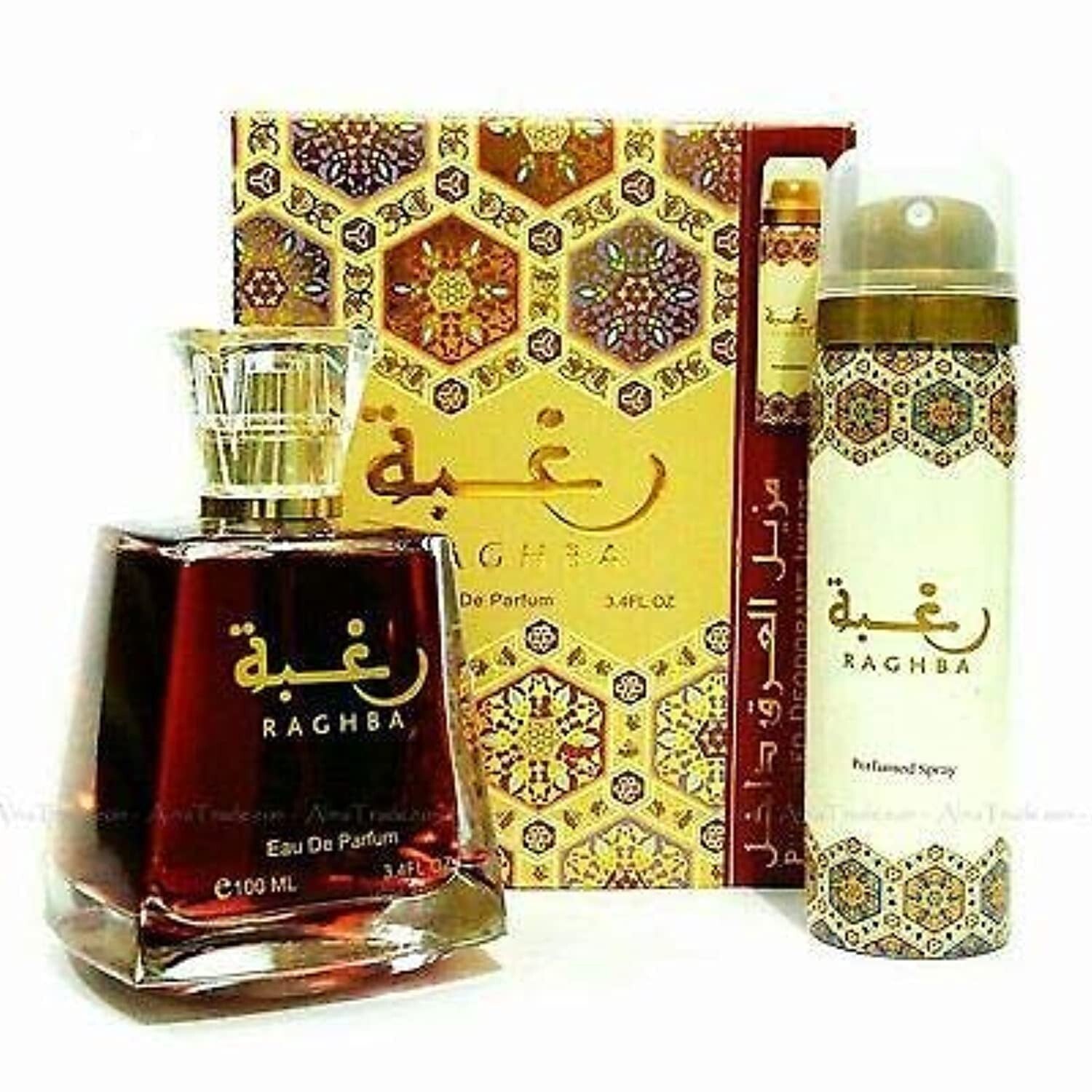 Lattafa Raghba Eau de Parfum – 100ml (3.4 fl oz) + 50ml (1.7 fl oz) | Unisex