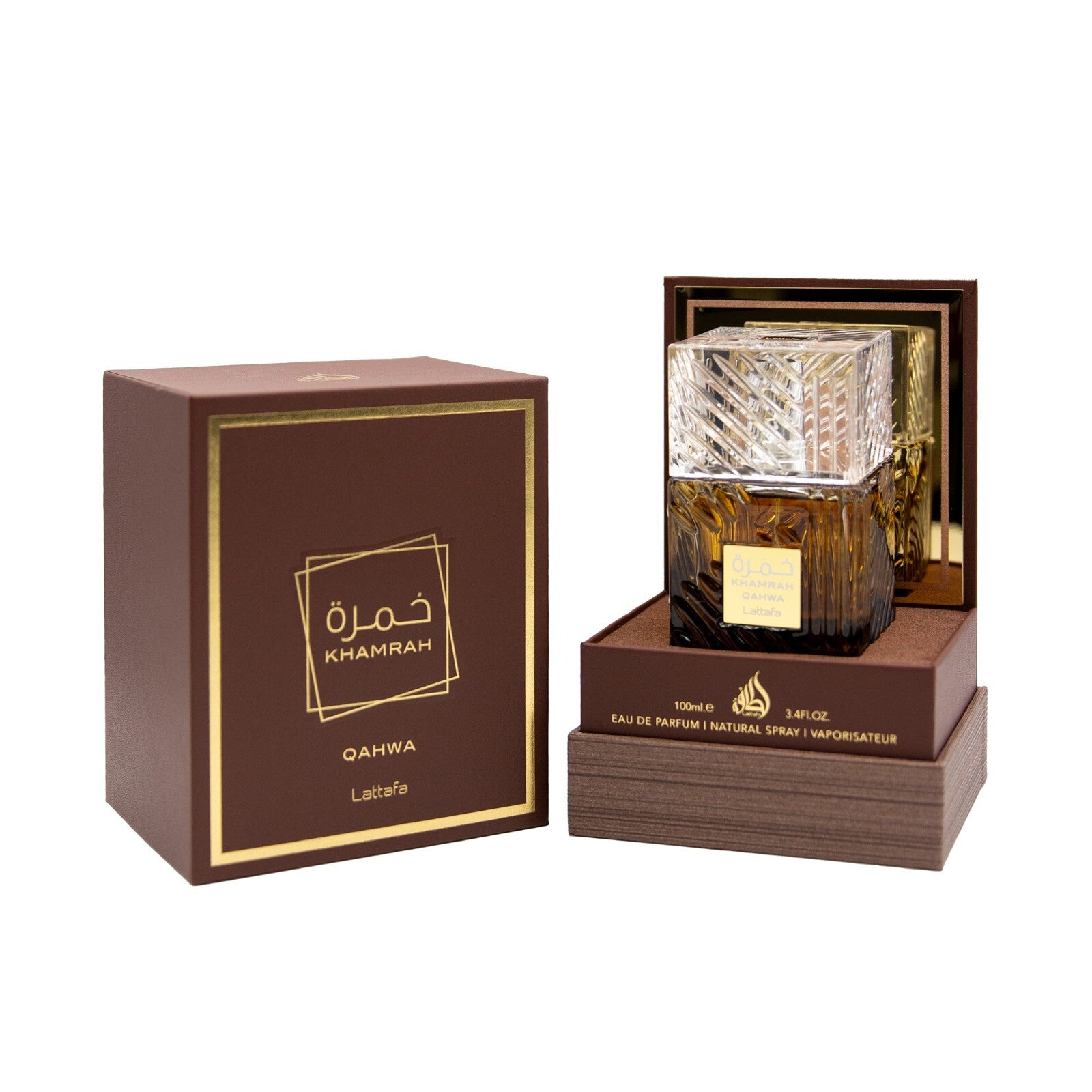 Lattafa Khamrah Eau de Parfum 3.4 oz (100ml) | Original • Qahwa • Dukhan