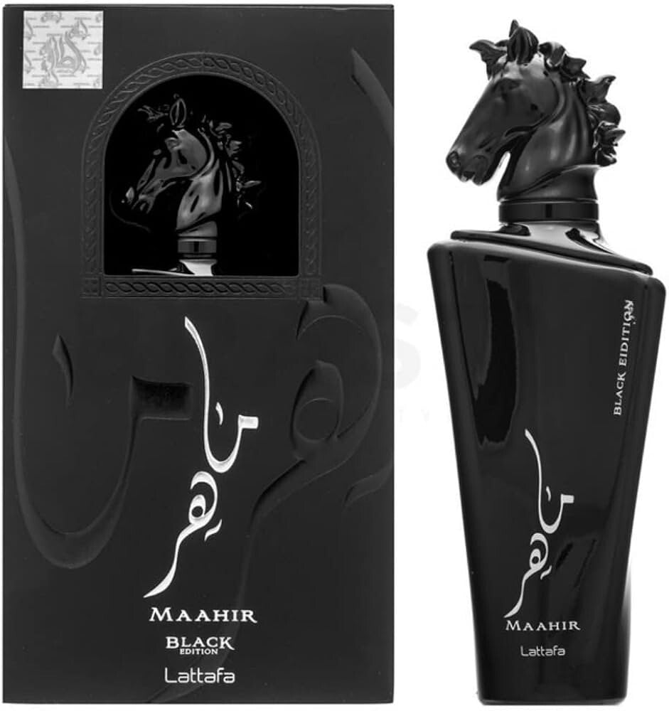 Lattafa Maahir Black Edition Eau de Parfum – 100ml (3.4 fl oz) | Unisex