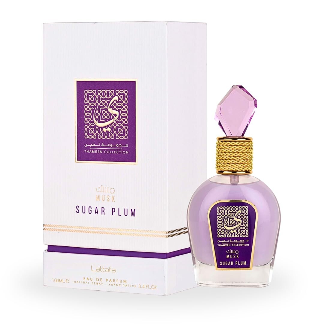 Lattafa Thameen Musk Sugar Plum Eau de Parfum – 100ml (3.4 fl oz) | Unisex