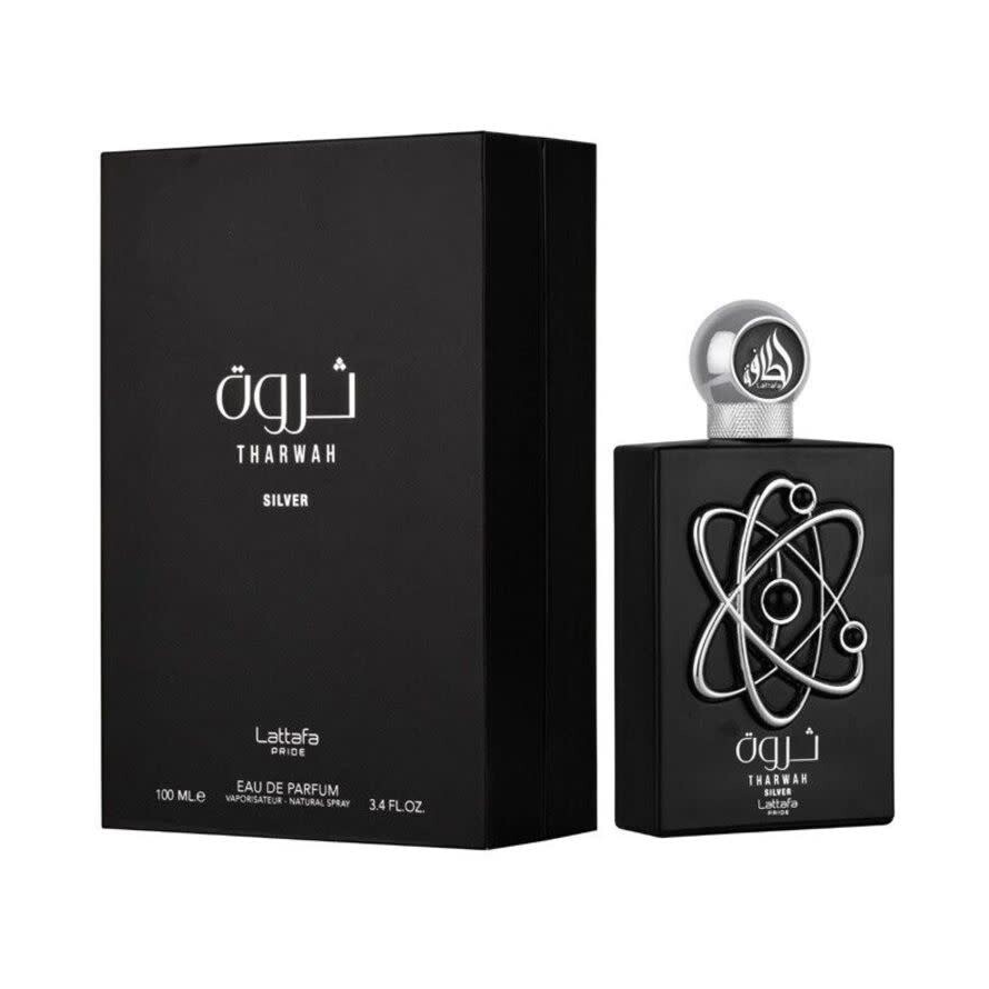 Lattafa Pride Tharwah Silver Eau de Parfum 3.4 oz (100 ml) | Unisex