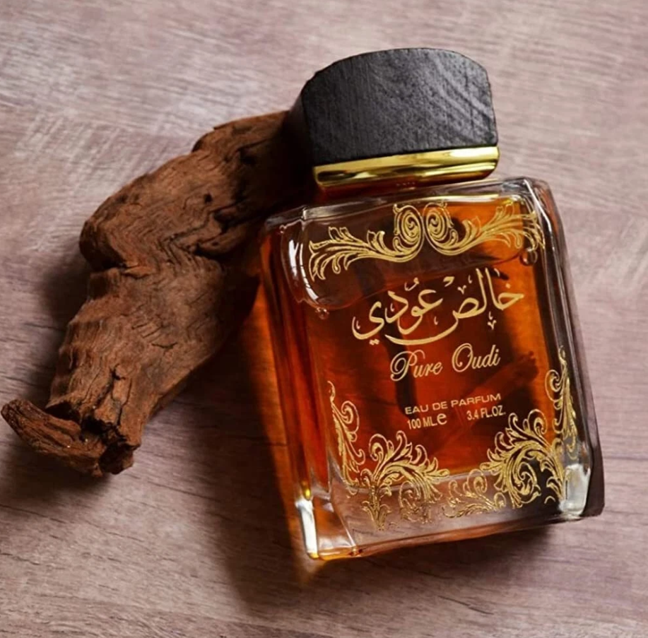 Lattafa Pure Oudi Gift Set | EDP 3.4 oz + Perfumed Spray 1.7 oz | Unisex