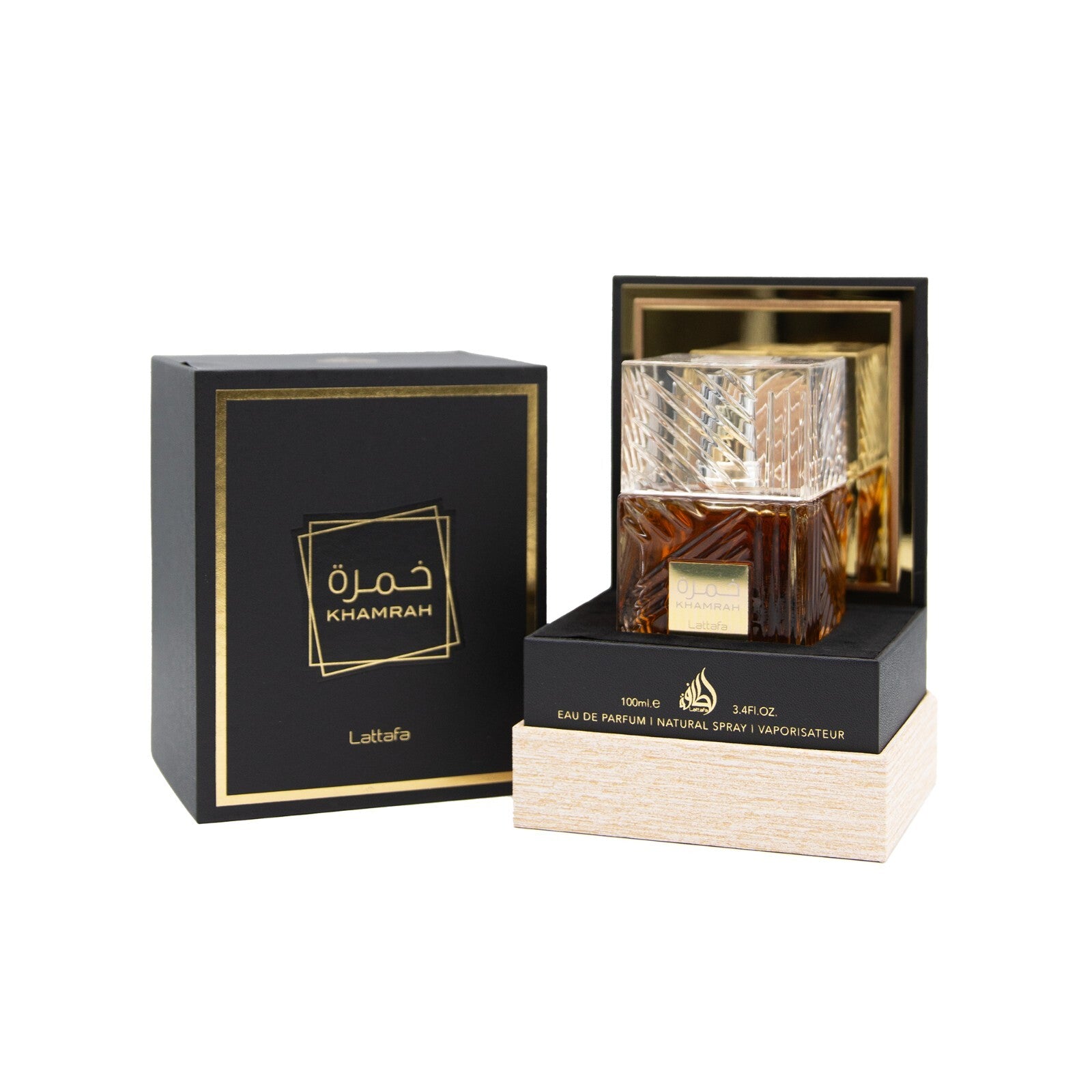 Lattafa Khamrah Eau de Parfum 3.4 oz (100ml) | Original • Qahwa • Dukhan