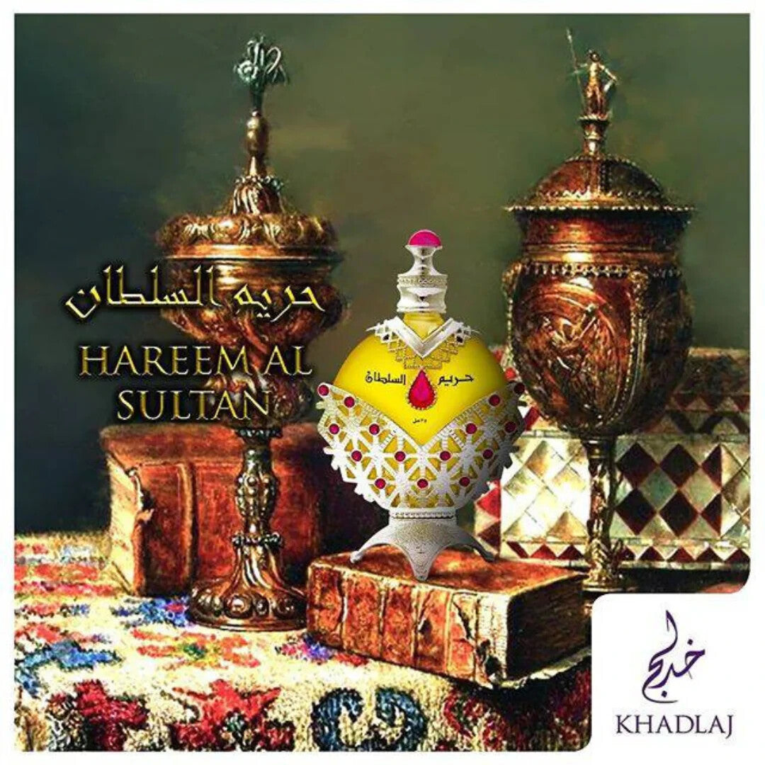 Khadlaj Hareem Al Sultan Silver Perfume Oil – 35ml | Unisex