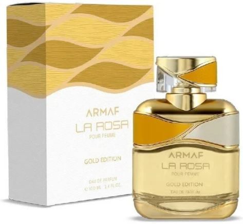 Armaf La Rosa Gold Edition Eau de Parfum 100ml | Floral Fruity Amber Perfume for Women