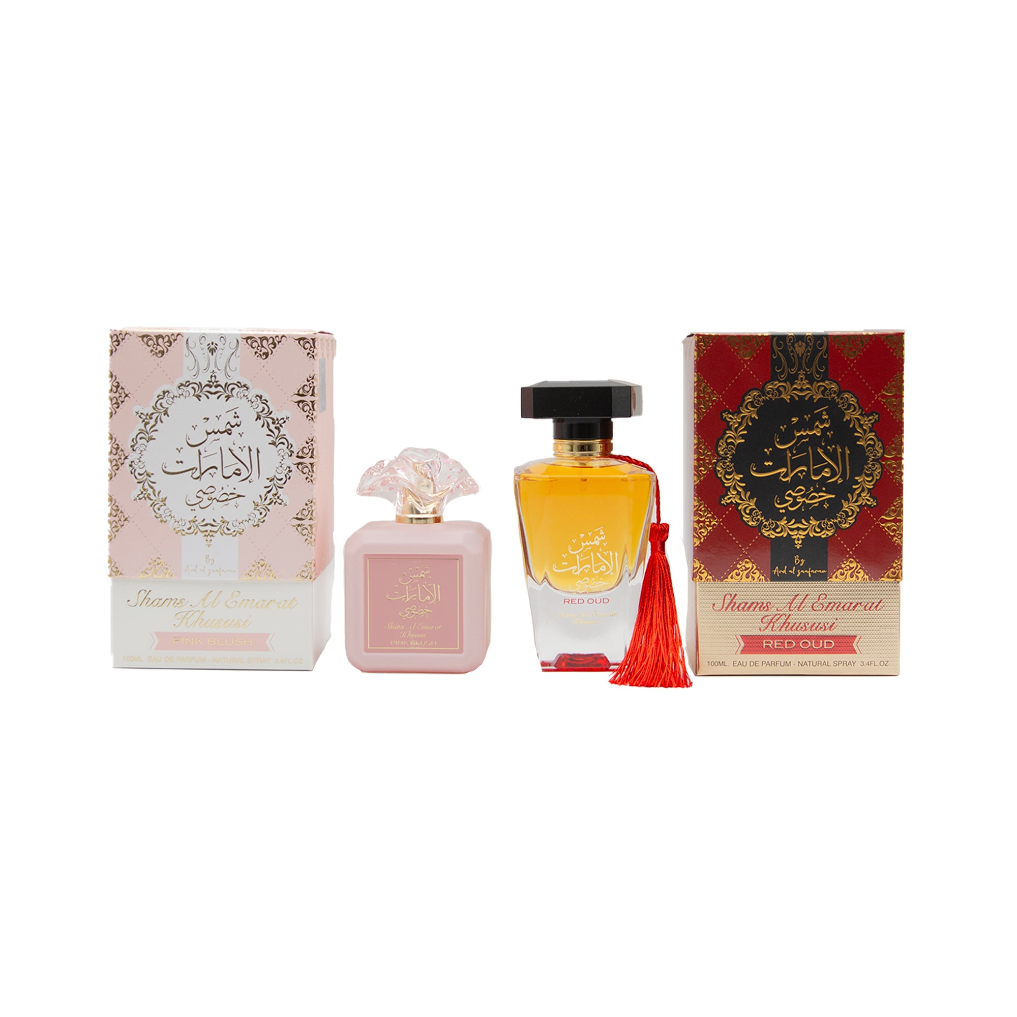 Ard Al Zaafaran Shams Al Emarat Khususi Eau de Parfum 3.4 oz (100ml) | Red Oud • Pink Blush