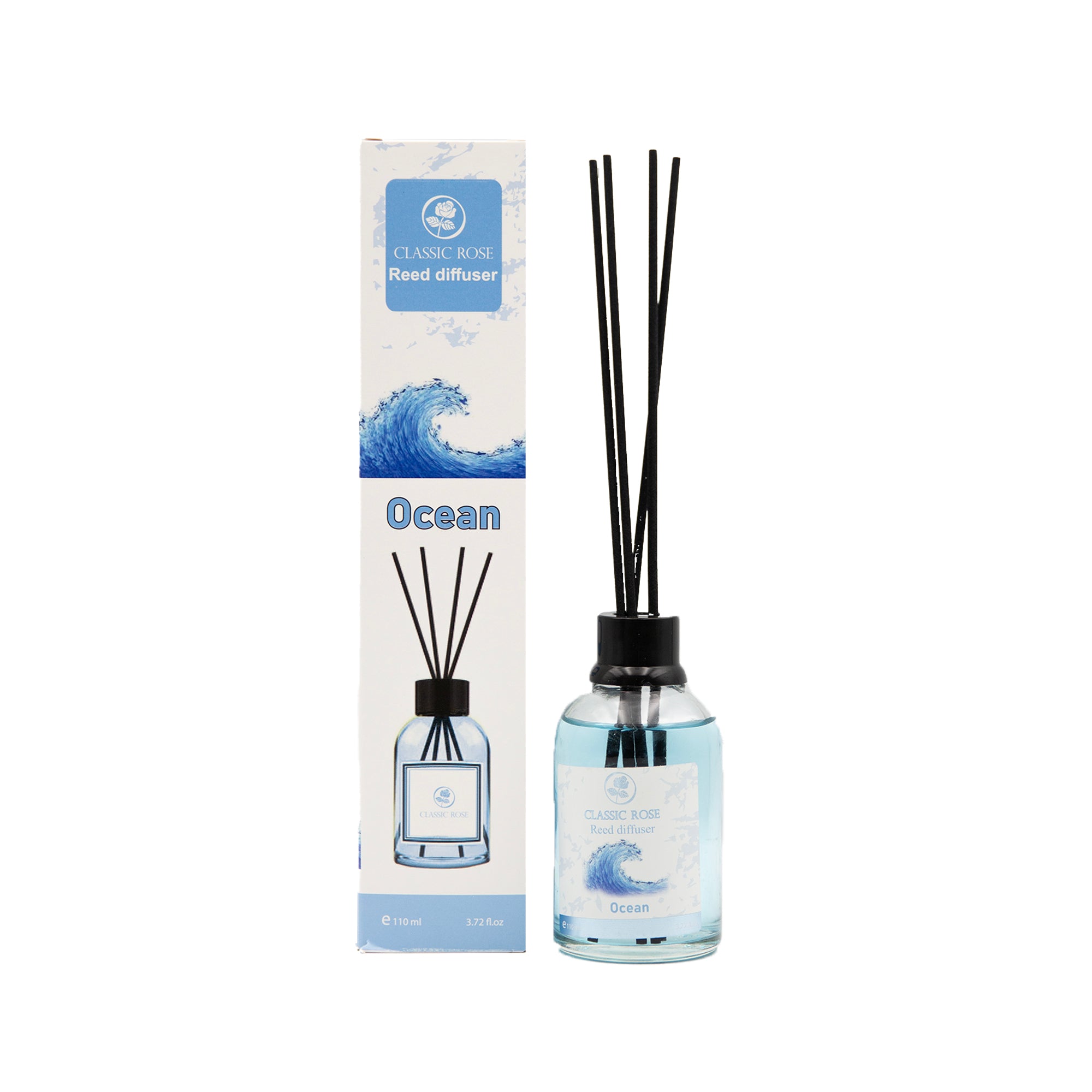 Classic Rose Reed Diffuser 3.72 oz (110ml) | Long-Lasting Home Fragrance with Sticks
