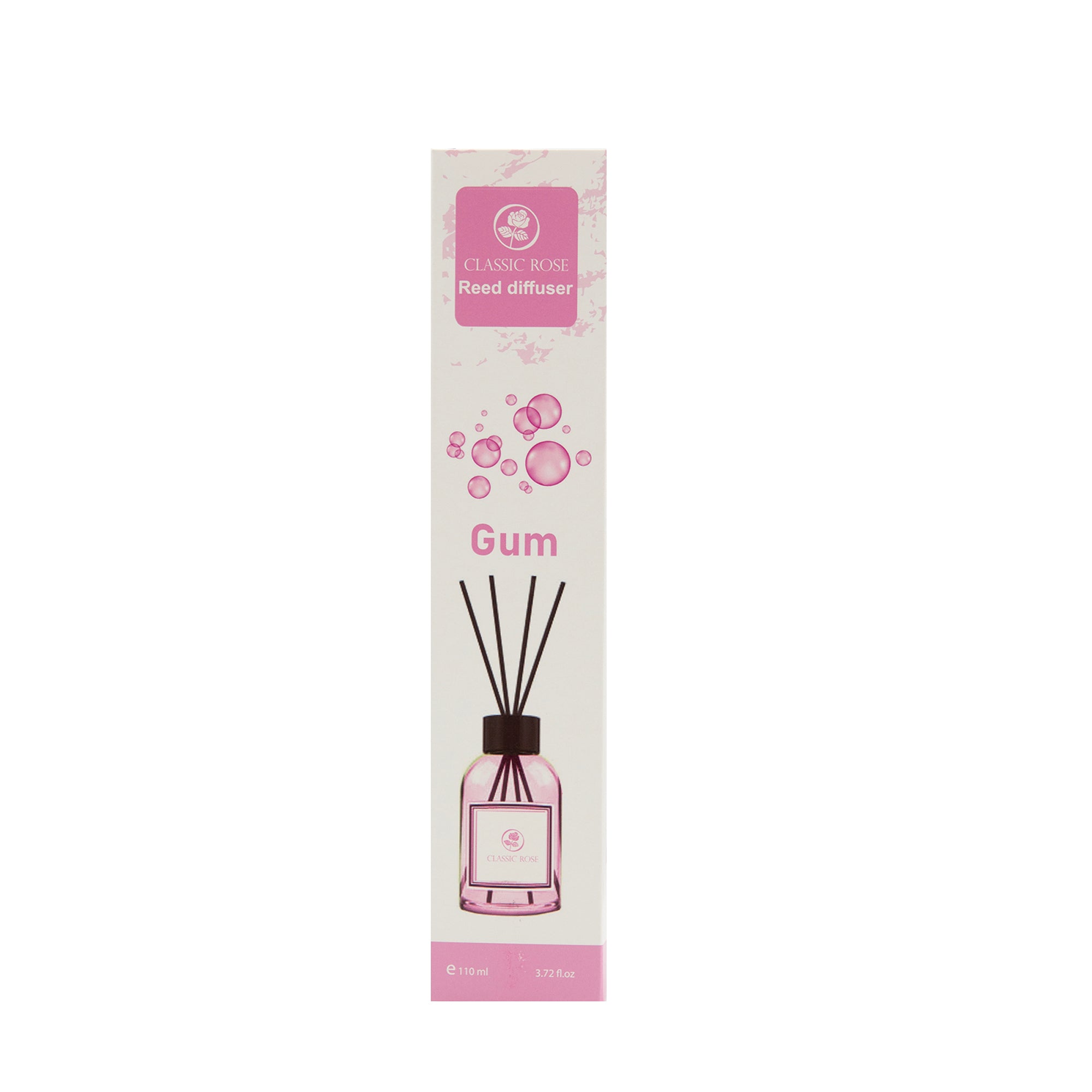 Classic Rose Reed Diffuser 3.72 oz (110ml) | Long-Lasting Home Fragrance with Sticks