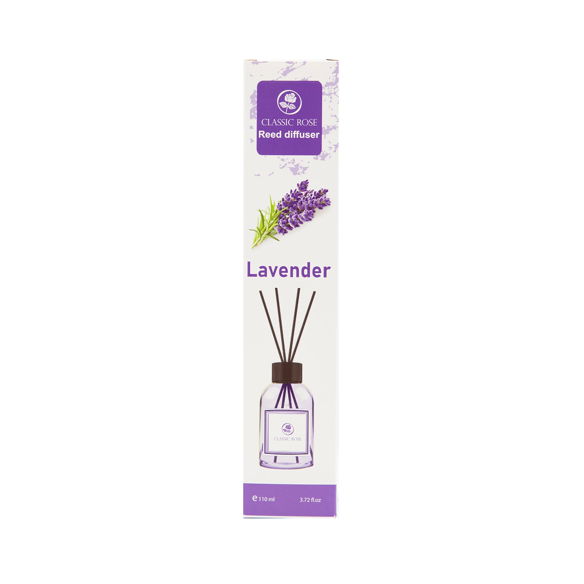 Classic Rose Reed Diffuser 3.72 oz (110ml) | Long-Lasting Home Fragrance with Sticks
