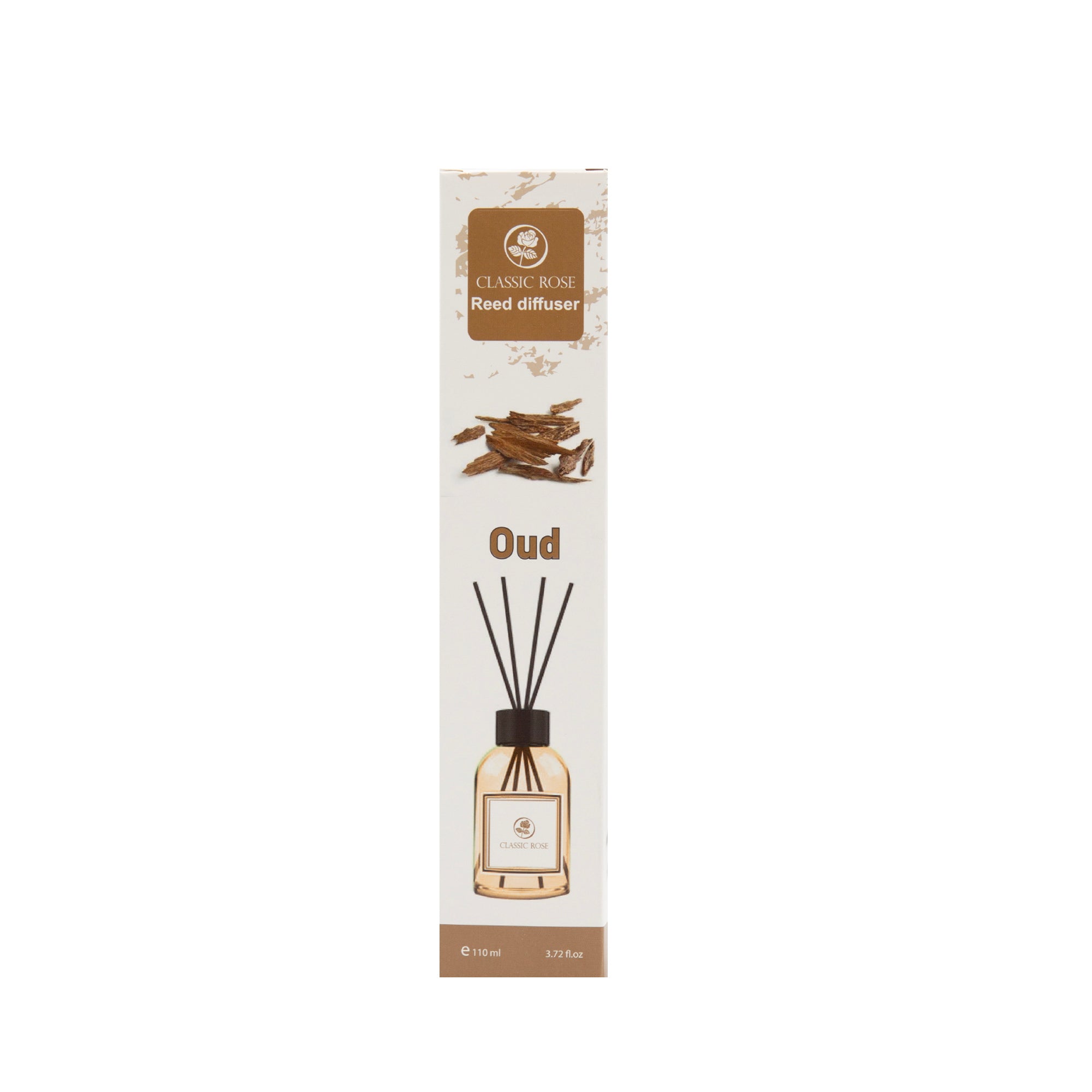 Classic Rose Reed Diffuser 3.72 oz (110ml) | Long-Lasting Home Fragrance with Sticks