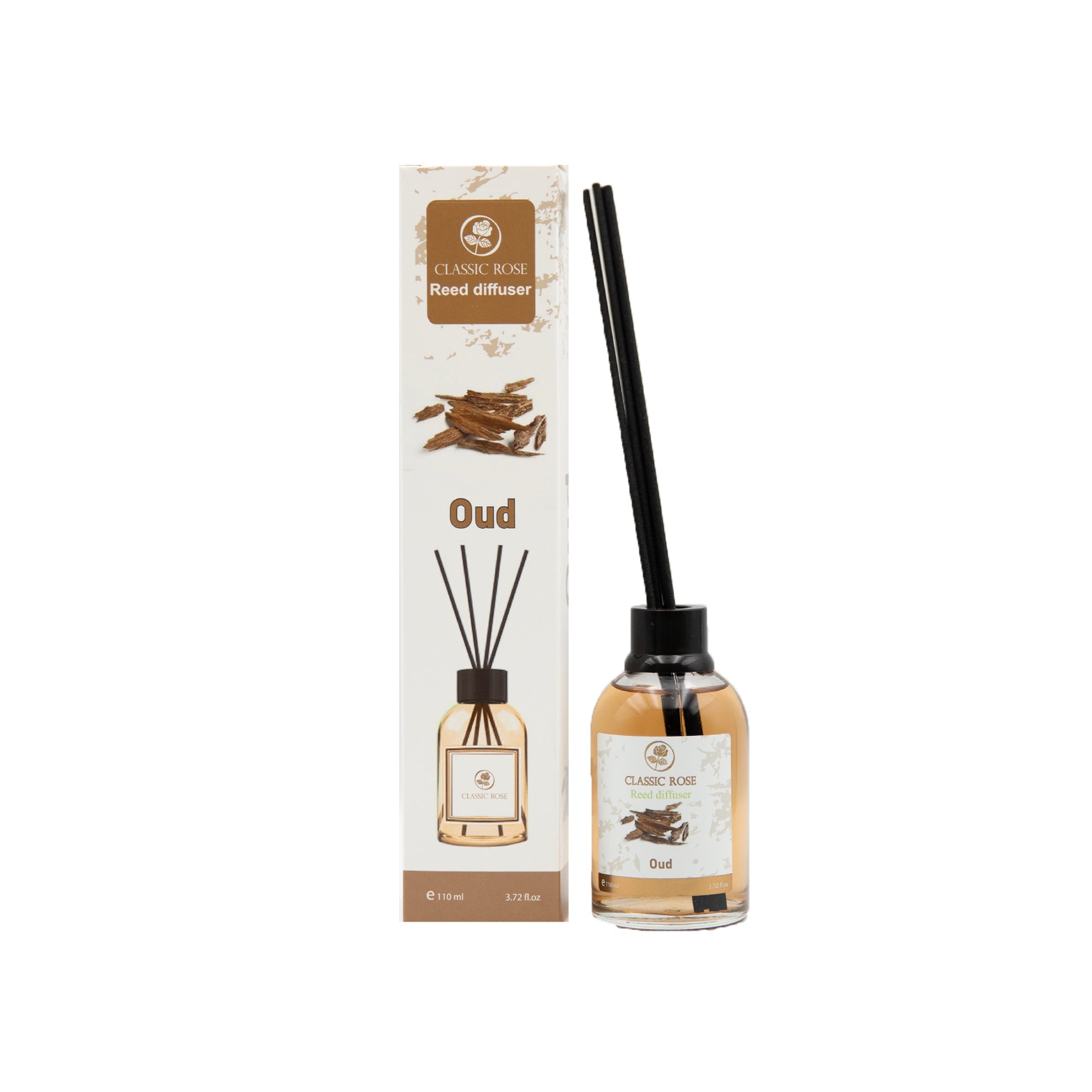 Classic Rose Reed Diffuser 3.72 oz (110ml) | Long-Lasting Home Fragrance with Sticks