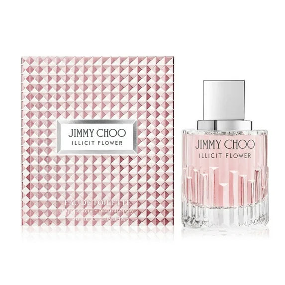 Jimmy Choo Illicit Flower Eau de Toilette 3.3 oz (100ml) | Elegant Floral & Musky Perfume for Women