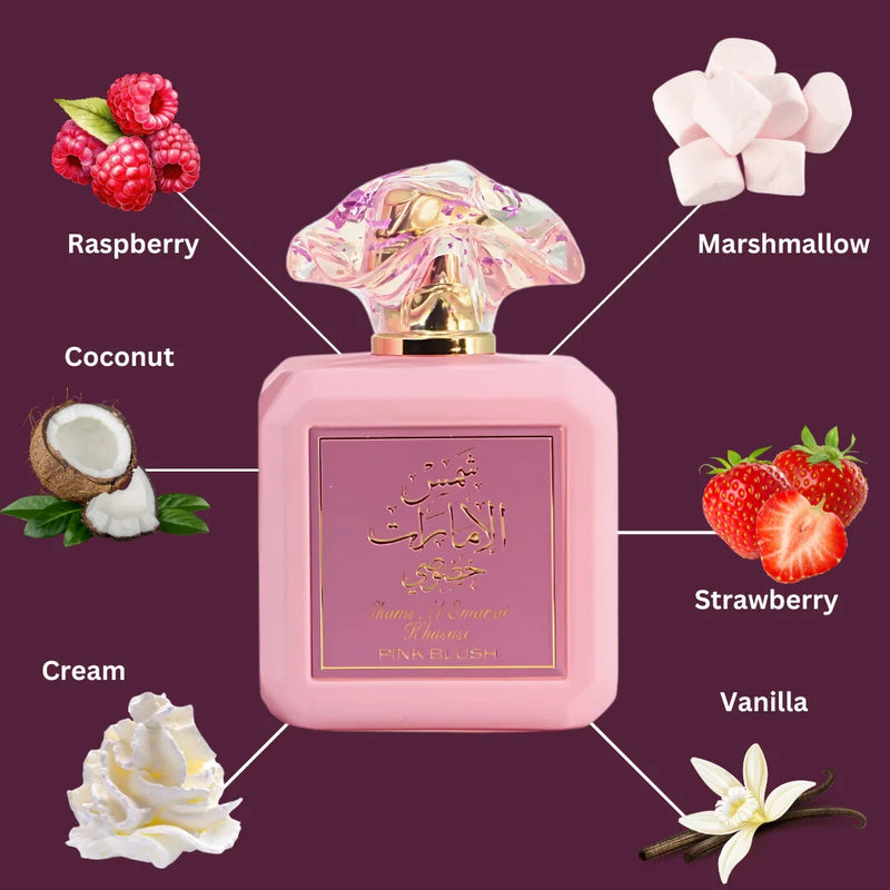 Pink Blush Shams Al Emarat Khususi Eau De Parfum Spray (3.4 OZ) 3 PACK