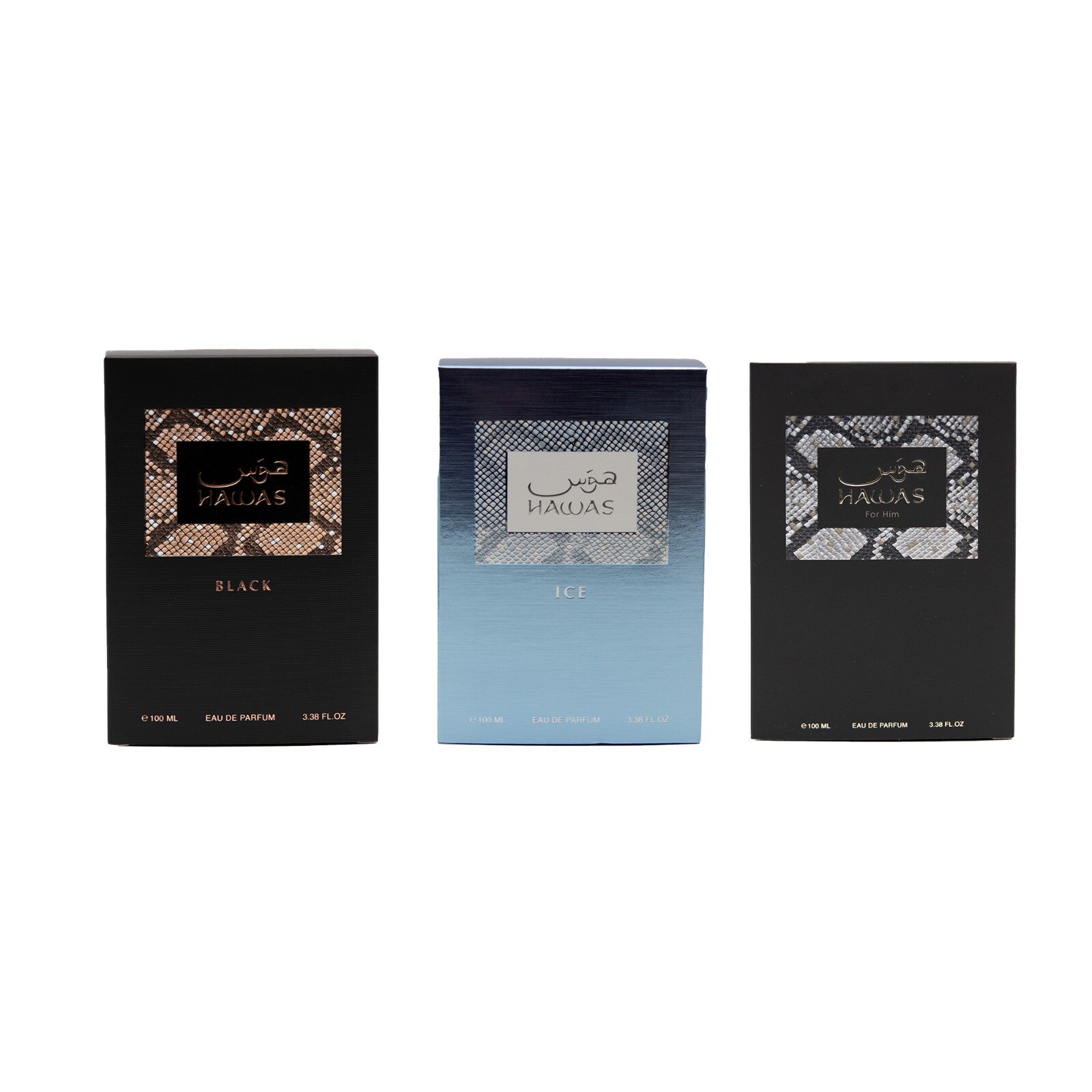 Rasasi Hawas Eau de Parfum 3.4 oz (100ml) | Original • Ice • Black | for Men