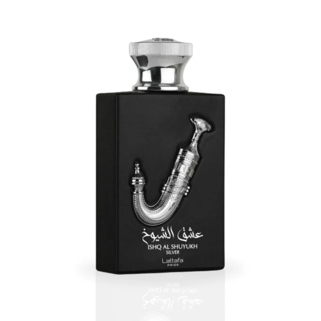 Ishq Al Shuyukh Silver EDP - 100mL (3.4 oz) by Lattafa Pride