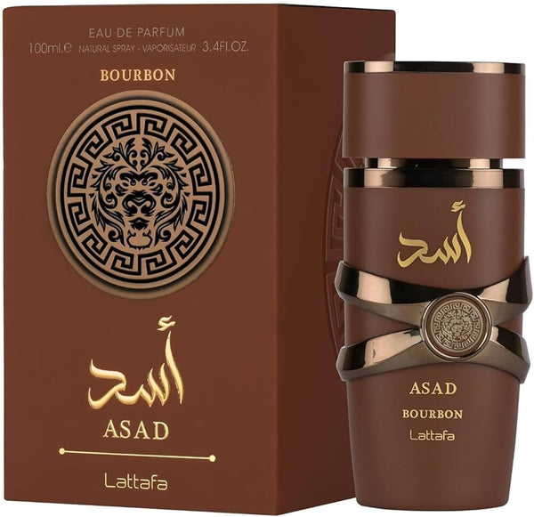 Lattafa Asad Bourbon Eau de Parfum – 100ml (3.4 fl oz) | For Men