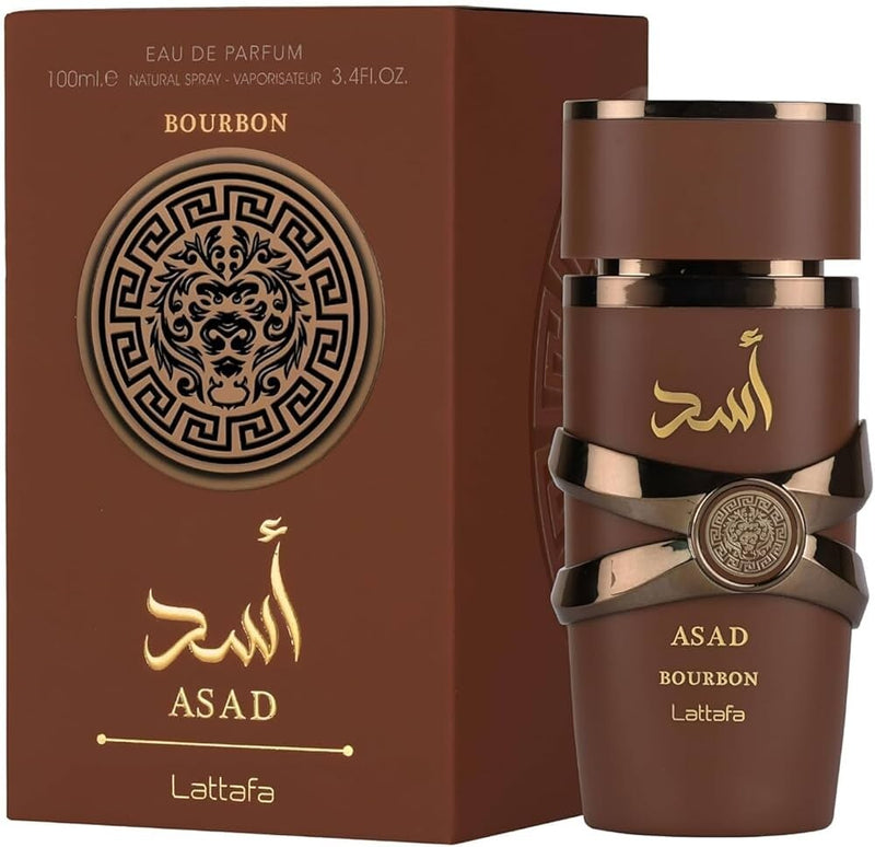 Lattafa Asad Bourbon Eau de Parfum – 100ml (3.4 fl oz) | For Men