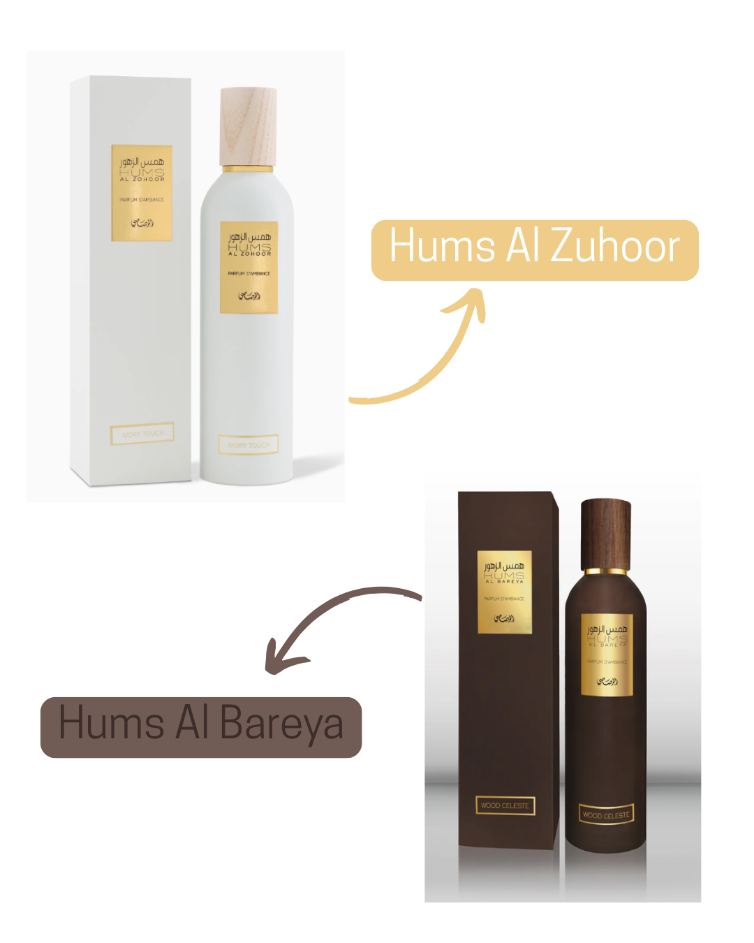 Rasasi Hums Air Freshener 8.4 oz (250 ml) | Long-Lasting Room & Fabric Spray