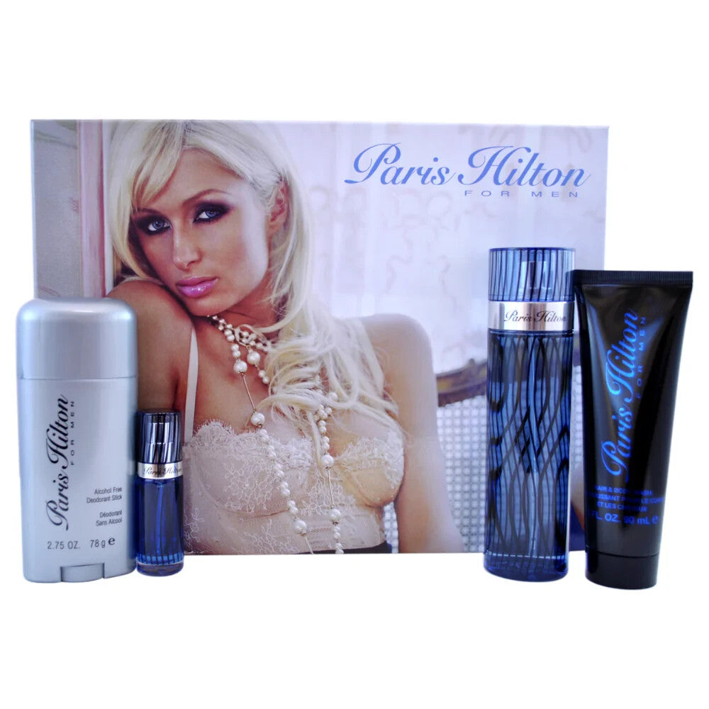 Paris Hilton by Paris Hilton Men's Gift Set -- 3.4 oz  Eau De Toilette Spray + 3