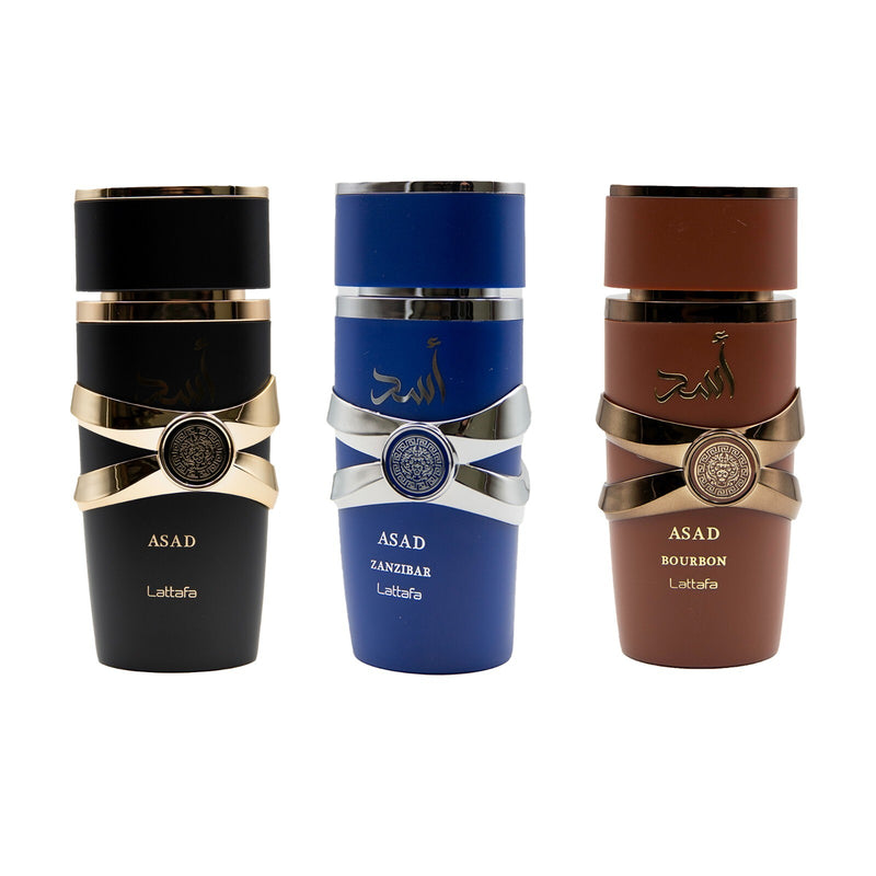 Lattafa Asad Eau de Parfum 3.4oz (100ml) | Original, Bourbon, Zanzibar | for Men