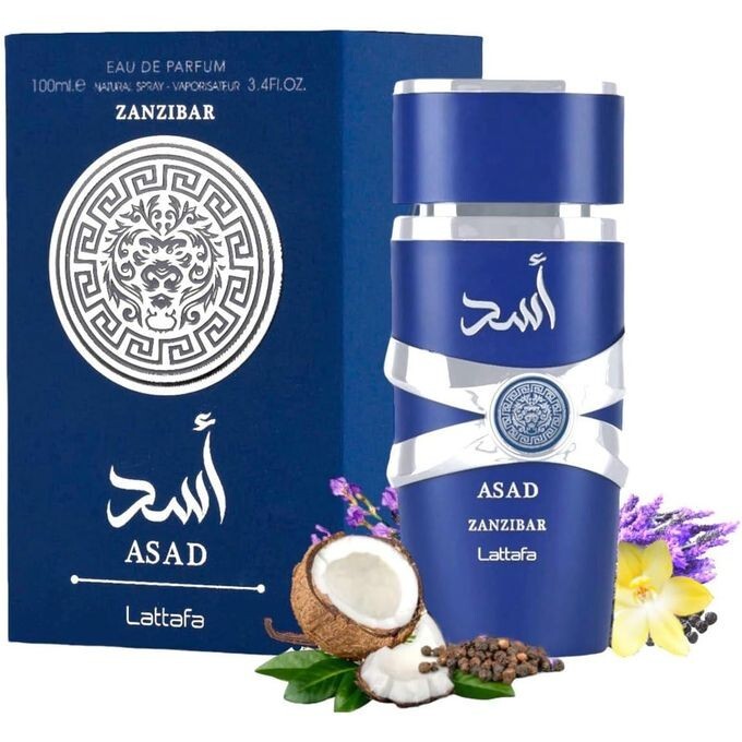 Lattafa Asad Zanzibar Eau de Parfum – 100ml (3.4 fl oz) | For Men