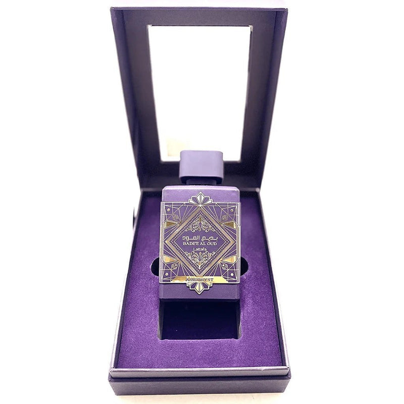 Lattafa Bade'e Al Oud Amethyst for Unisex Eau de Parfum Spray, 3.4 Ounce / 100