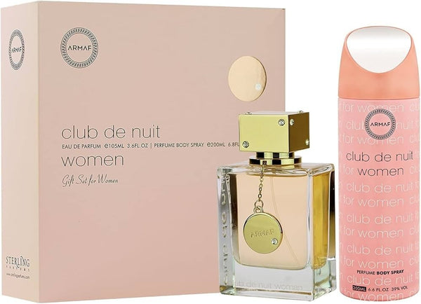 Armaf Club De Nuit 2-pc Gift Set | EDP 3.6 oz + Body Spray 6.8 oz | Women Gift
