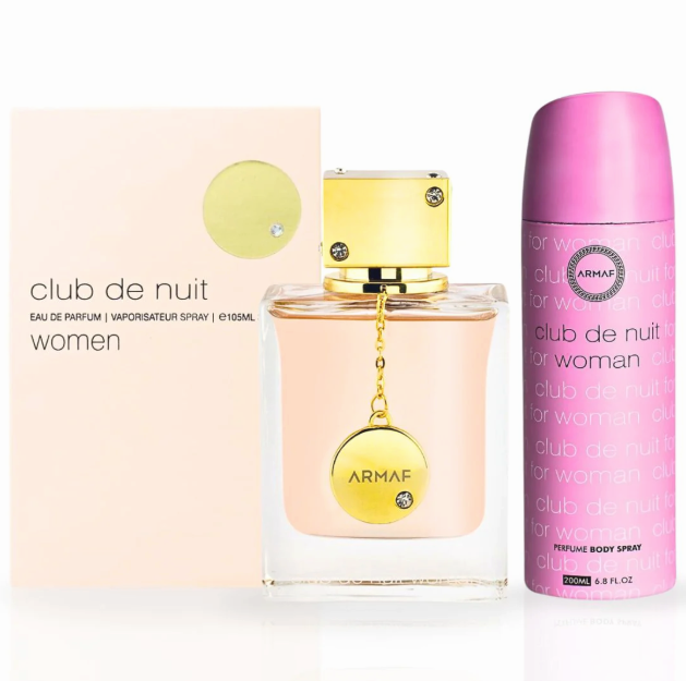 Armaf Club De Nuit 2-pc Gift Set | EDP 3.6 oz + Body Spray 6.8 oz | Women Gift