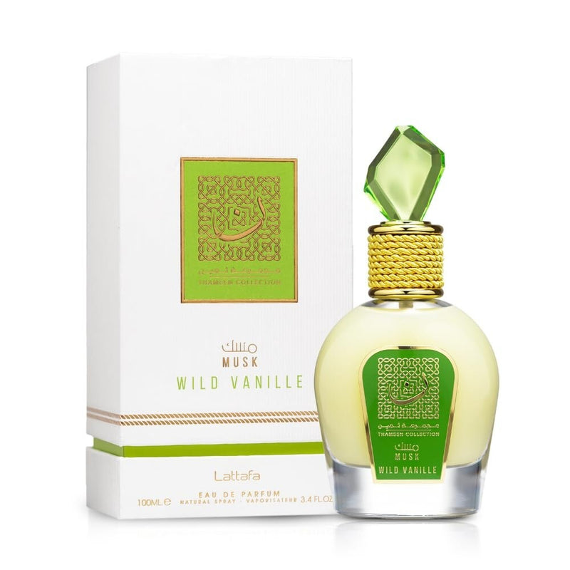 Lattafa Thameen Musk Wild Vanille Eau de Parfum – 100ml (3.4 fl oz) | Unisex