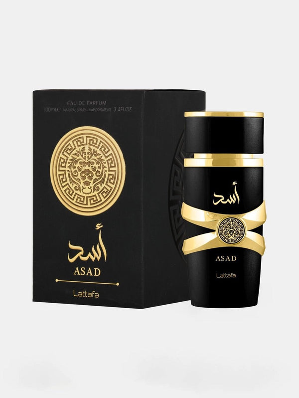 Lattafa Asad Eau de Parfum Spray for Men – 100ml (3.4 fl oz)