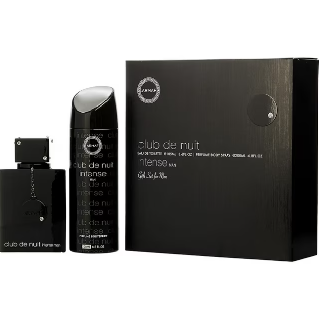 Armaf Club De Nuit Intense Man EDT 3.6 oz + Body Spray 6.8 oz | For Men