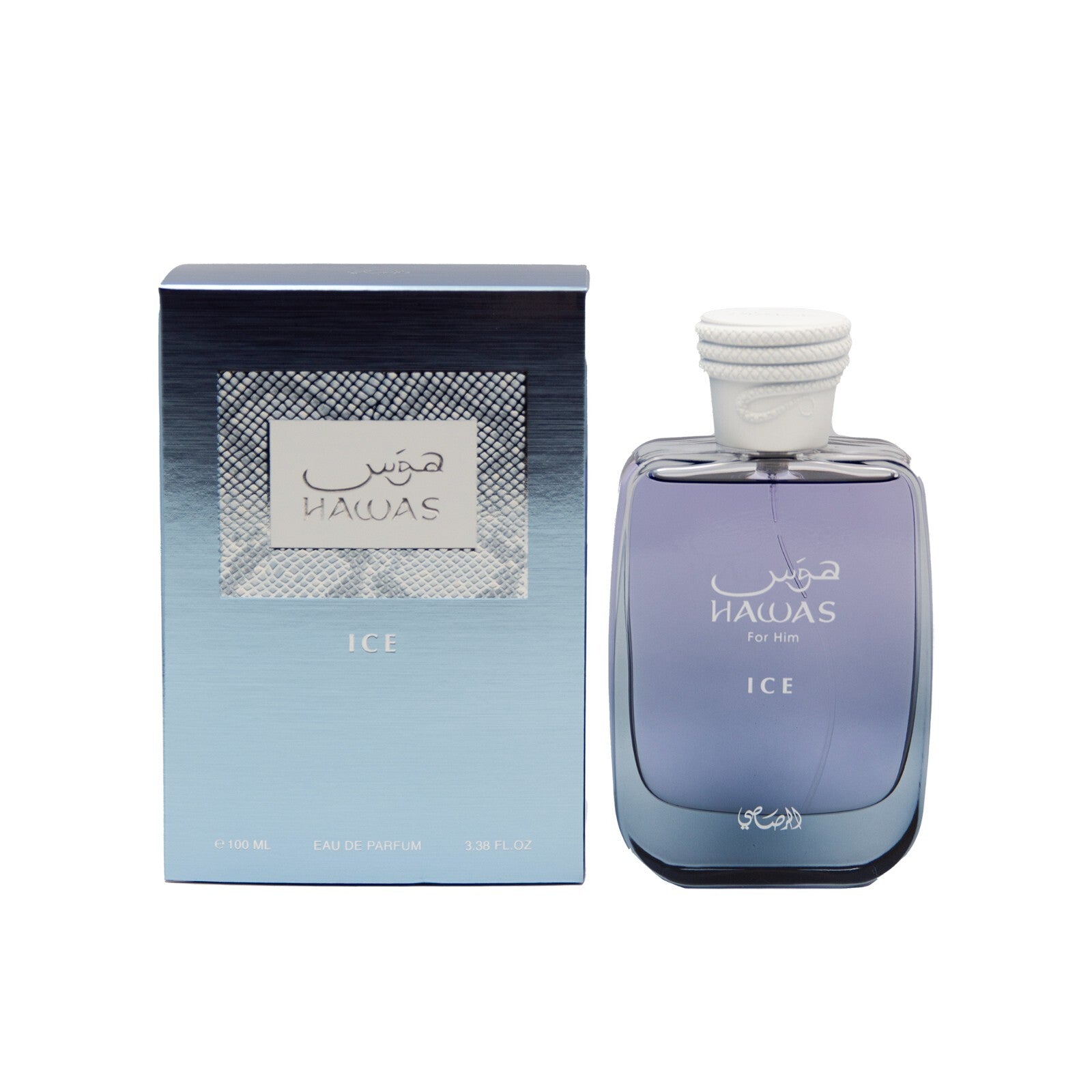 Rasasi Hawas Eau de Parfum 3.4 oz (100ml) | Original • Ice • Black | for Men