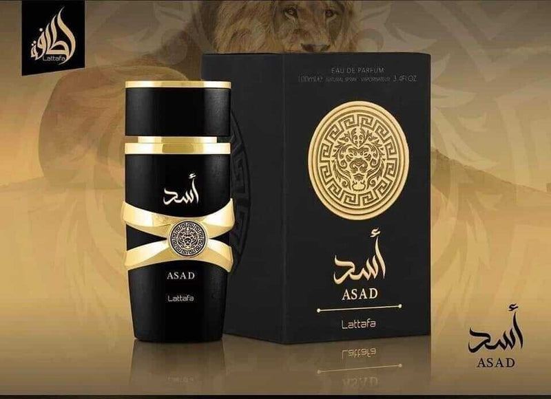 Lattafa Asad Eau de Parfum Spray for Men – 100ml (3.4 fl oz)
