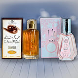 Lattafa Yara EDP 1.7oz , Al Rehab Choco Musk EDP 1.7oz| 2-Piece Bundle