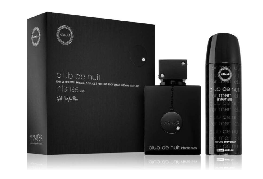 Armaf Club De Nuit Intense Man EDT 3.6 oz + Body Spray 6.8 oz | For Men