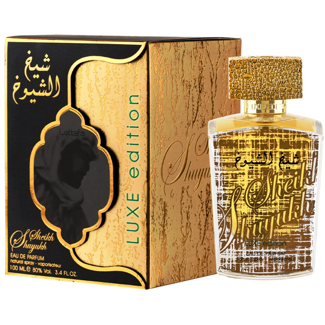 Black Edition Lattafa Sheikh Al Shuyukh Eau de perfume – 100ml (3.4 oz) | Unisex