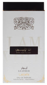 Ana Abiyedh Leather by Lattafa perfume for unisex EDP 2.04 oz New in Box