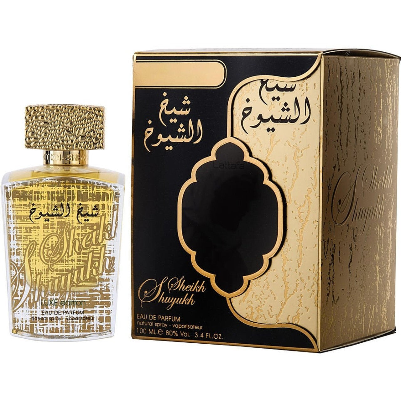 Black Edition Lattafa Sheikh Al Shuyukh Eau de perfume – 100ml (3.4 oz) | Unisex