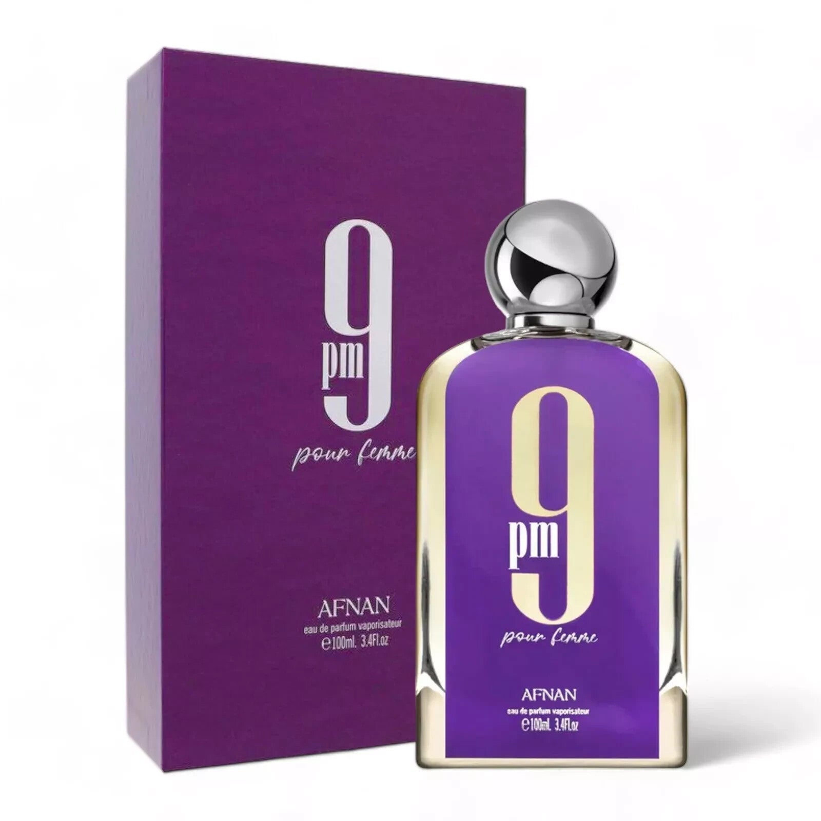 Afnan 9PM Eau de Parfum 3.4 oz (100ml) | Pour Femme • Original • Rebel | Unisex