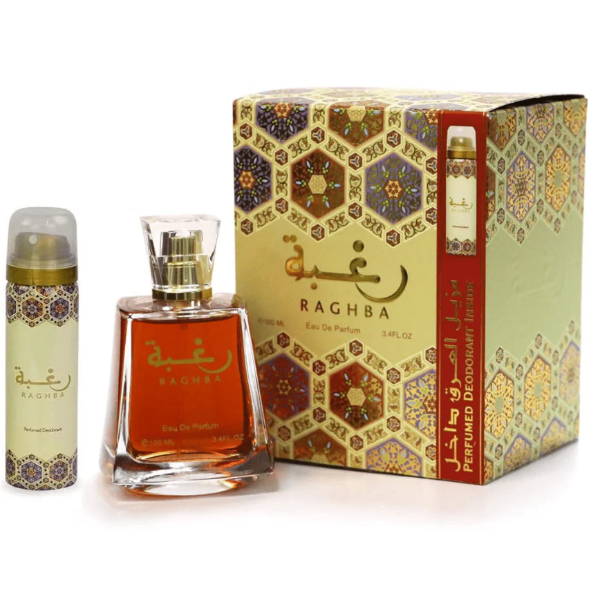 Lattafa Raghba Eau de Parfum – 100ml (3.4 fl oz) + 50ml (1.7 fl oz) | Unisex