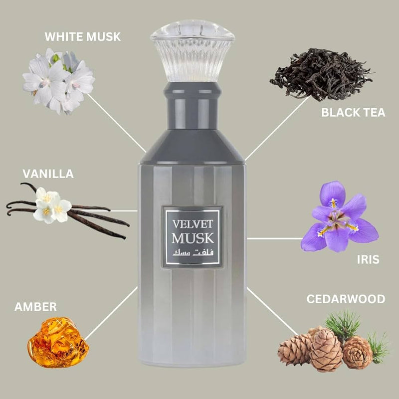 Lattafa Velvet Musk Eau de Parfum 3.4 oz (100ml) Spray | Unisex