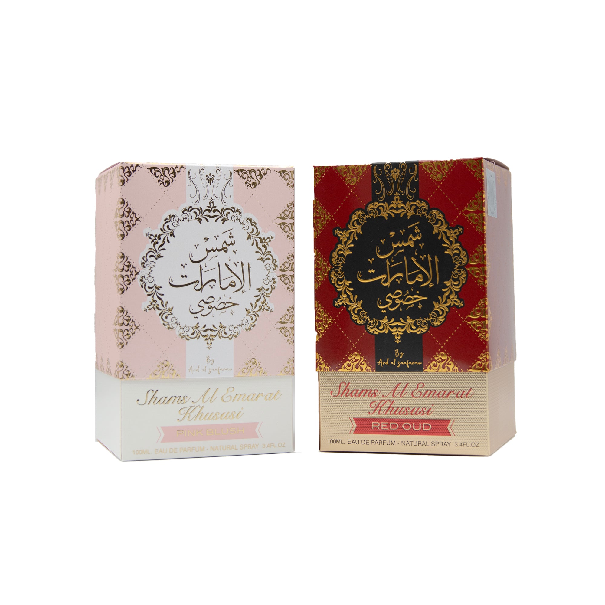 Ard Al Zaafaran Shams Al Emarat Khususi Eau de Parfum 3.4 oz (100ml) | Red Oud • Pink Blush