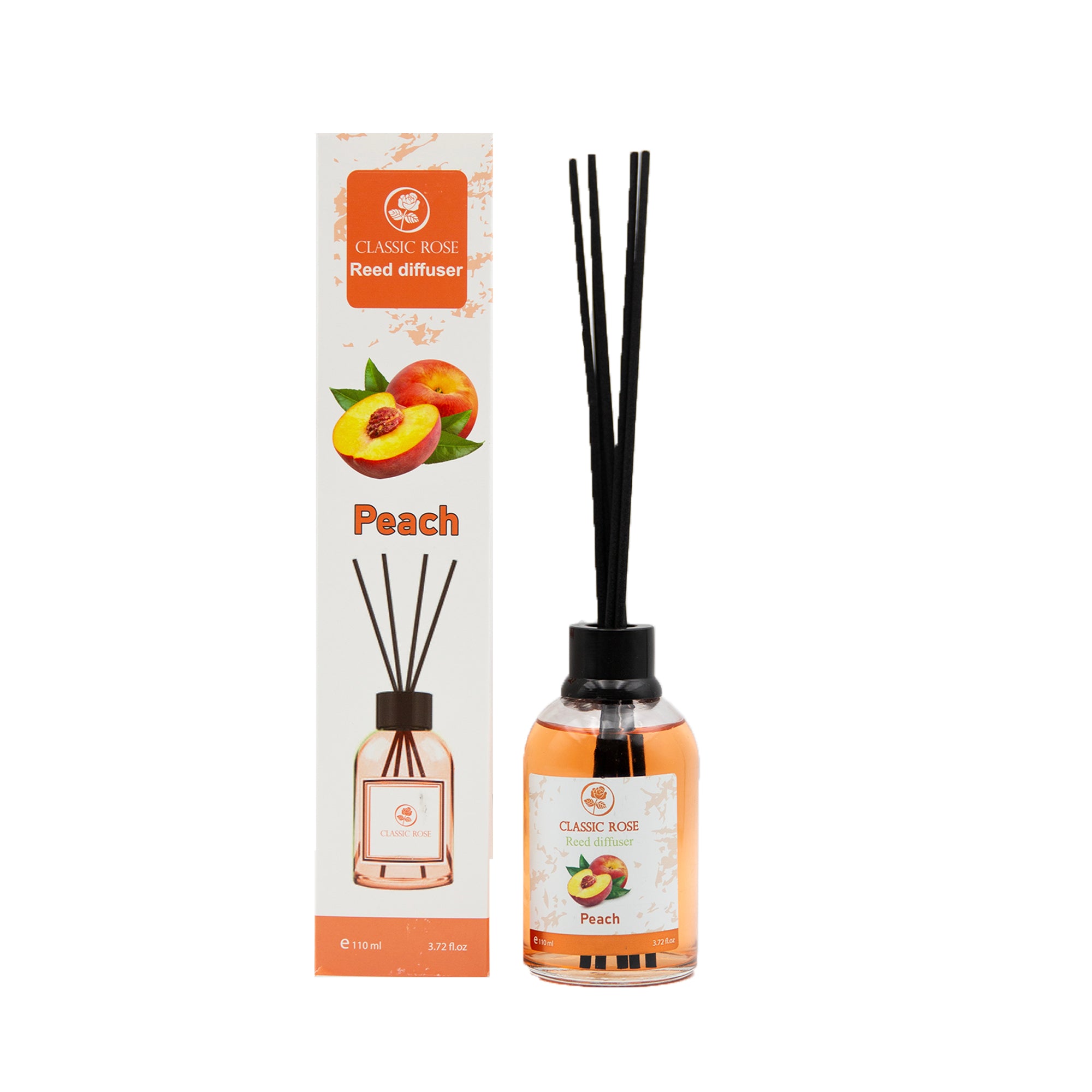 Classic Rose Reed Diffuser 3.72 oz (110ml) | Long-Lasting Home Fragrance with Sticks