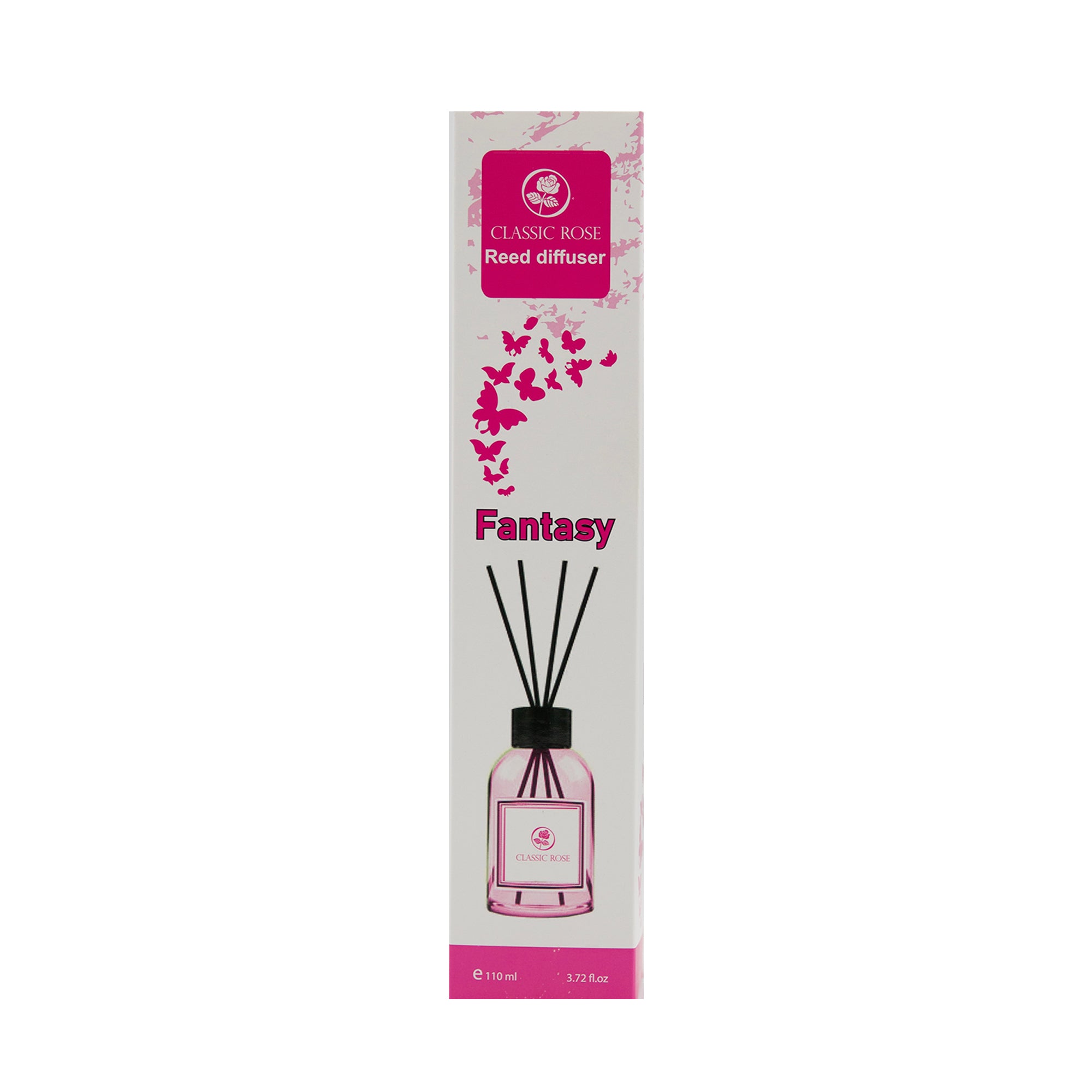 Classic Rose Reed Diffuser 3.72 oz (110ml) | Long-Lasting Home Fragrance with Sticks